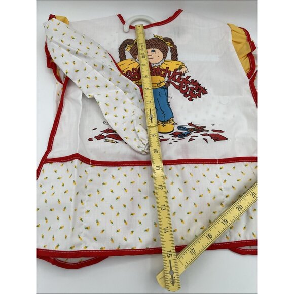 Vintage Toddler Child Cabbage Patch Kids smock bib painters shirt 1984 Hallmark - Picture 9 of 12